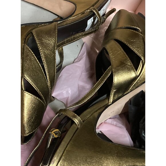 Steven by Steve Madden Bronze Metallic Sandal Heel Size 10 US New in Box - Picture 5 of 5